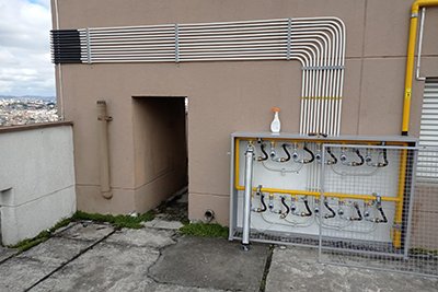Instalação de tubulação de gás predial